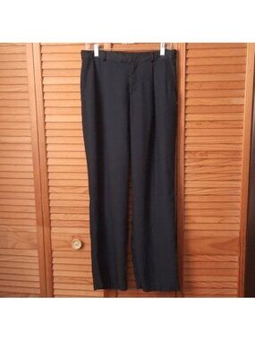 Scotch & Soda Maison Scotch Navy Blue Pleated Slit Front Pockets  Trousers Size1